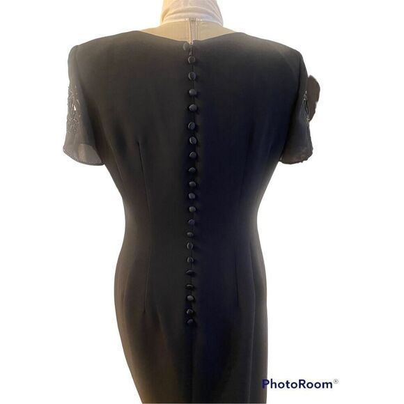 Little Black Dress by Donna Morgan Size 12 Short Sleeve - Picture 3 of 6